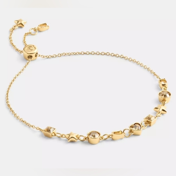 COACH Star Heart Mix Slider Bracelet New NWT - Picture 1 of 7